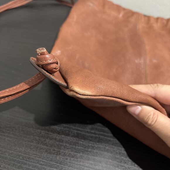 Gerard Darel Emile Leather Drawstring Backpack Brown RARE HTF - Picture 4 of 11